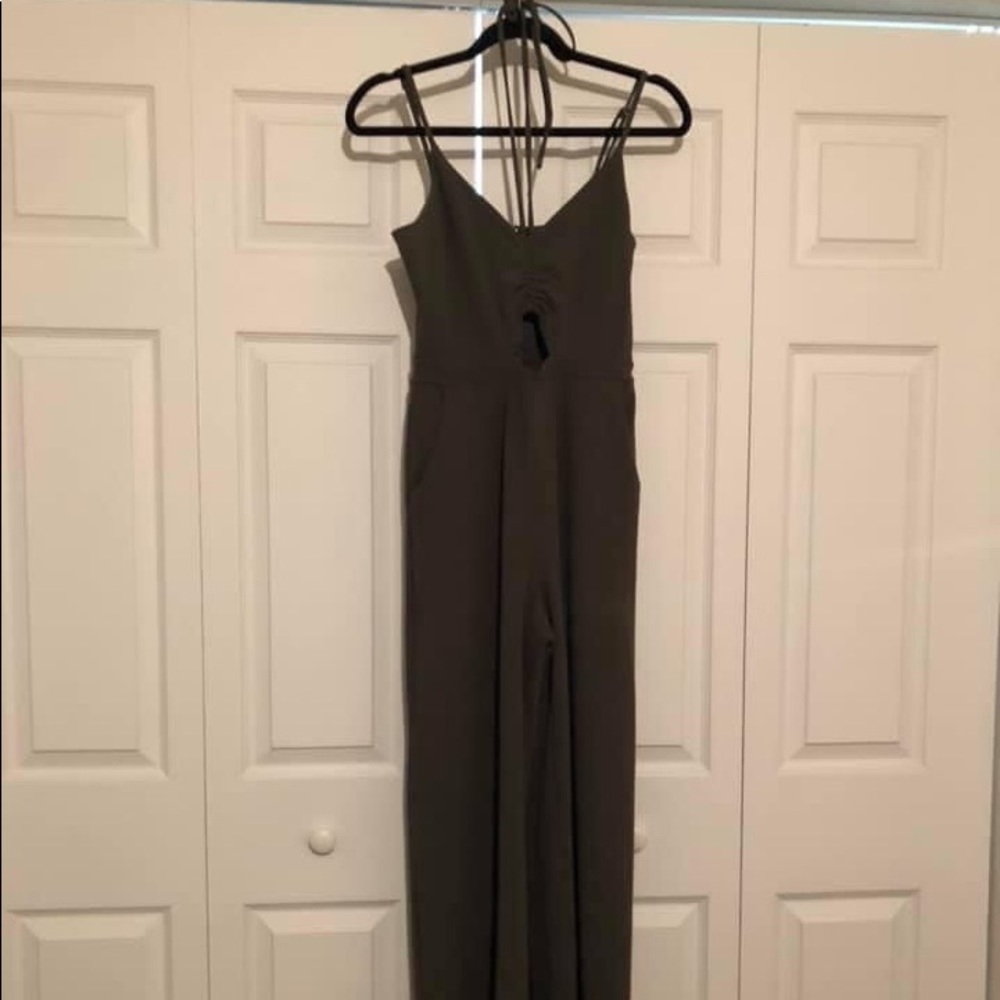 Express Olive Jumpsuit